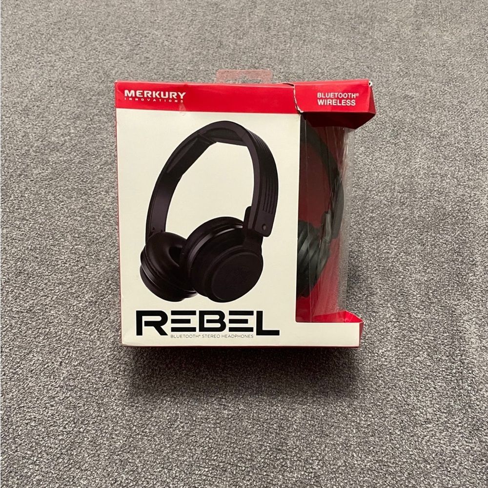 NEW!!! MERKURY REBEL BLUETOOTH STEREO HEADPHONES